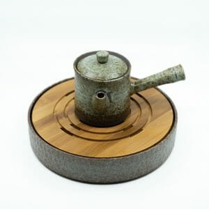 Teeschiff Keramik rund